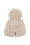 McBURN Bonnet a Pompon Giant Femme - Made in Italy pour lhiver Bonnets à en Tricot avec Revers, Doublure, Doublure Automne-H