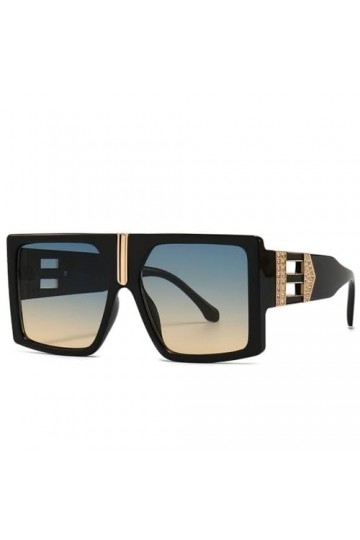 MUTYNE Lunettes de soleil carrées surdimensionnées à la mode pour hommes et femmes, lunettes de soleil de décoration classiqu