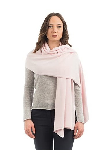 DALLE PIANE CASHMERE - Ètole en cachemire mélange - Made in Italy - Femme, Couleur: Violet, Taille unique