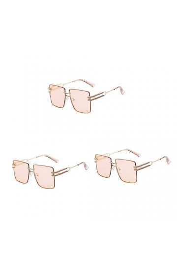 INOOMP 3 Pièces Des Lunettes De Soleil Lunettes De Soleil Femme Lunettes De Soleil Plates Lunettes De Soleil Claires Nuances 