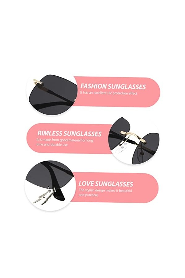SOIMISS 5 Pièces Lunettes De Soleil Personnalisées Lunettes Hawaïennes Lunettes De Soleil Pour Femmes Mode Hommes À La Mode L