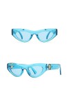 HPIRME Lunettes de soleil femme style vintage oeil de chat lunettes de soleil pour femmes lunettes de protection UV400, bleu 