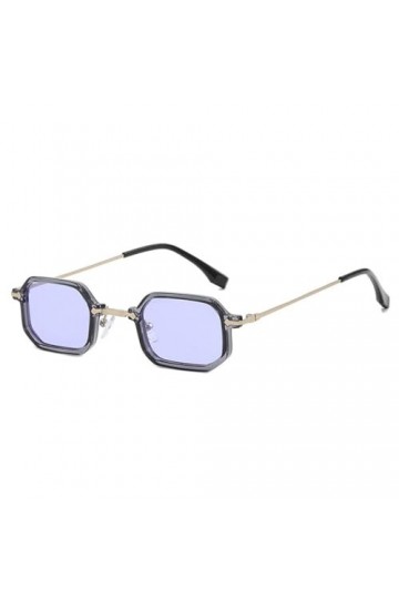 HCHES Lunettes de Soleil Carrées Polygone Vintage Femmes Couleur Bonbon Lentilles Nuances UV400 Lunettes de Soleil Léopard, 4