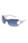 HPIRME Lunettes de soleil de sport femmes lunettes de soleil sans monture hommes nuances carrées lunettes sans cadre UV400, b