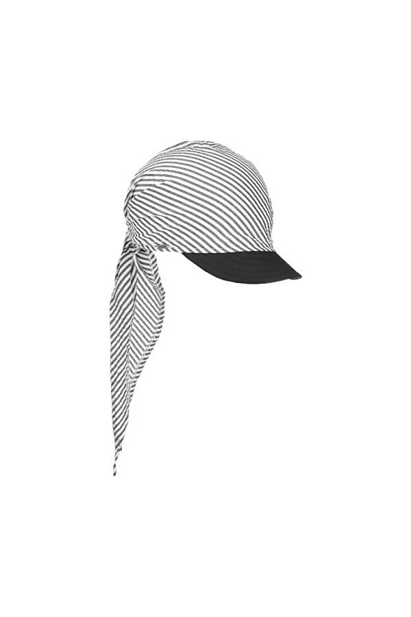 Lipodo Bandana avec Visière Jasmine Femme - Made in Italy Casquette de Plage Coiffe en Tissu visière, Printemps-été - Taille 