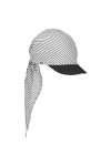 Lipodo Bandana avec Visière Jasmine Femme - Made in Italy Casquette de Plage Coiffe en Tissu visière, Printemps-été - Taille 