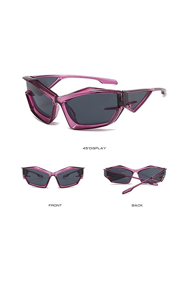 ONDIAN Lunettes de soleil pour femmes personnalisées Photographie de rue Futuriste Lunettes de soleil Lunettes de soleil clas