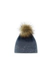 Eisbär Dip Dye Lux Crystal Mü Chapeau dhiver, Cobalt/Blanc/Marron, Taille Unique Femme