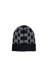 Michael Michael Kors Women`s Jetset Brand Logo Print Cuffed Beanie Black 537990C-001 /White, One Size 