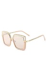 HPIRME Lunettes de soleil pour femmes Chaîne de montre en alliage Lunettes de soleil Parasol pour femmes Lunettes pour femmes