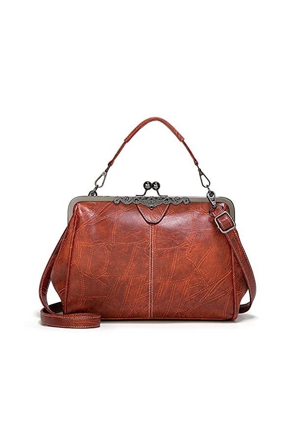 FANDARE Sacoche Femme Sac A Main Sacs Cabas Bandoulieres Cuir PU Tendance Petit Fille Portés Epaule Crossbody Bag Téléphone S