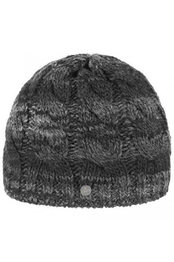 Lierys Bonnet en Tricot Filippa Femme/Homme - Made in Germany Laine de Ski avec Doublure, Doublure Automne-Hiver - Taille Uni