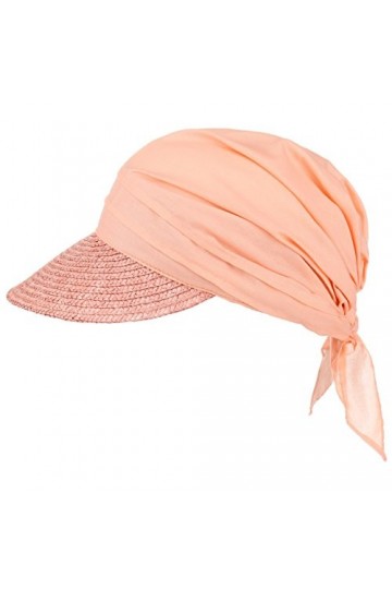 Ansali a Visiere en Paille Seeberger foulard foulard bandana taille unique - rose 