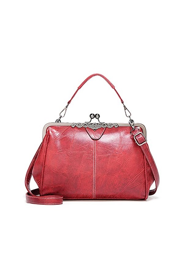 FANDARE Sacoche Femme Sac A Main Sacs Cabas Bandoulieres Cuir PU Tendance Petit Fille Portés Epaule Crossbody Bag Téléphone S