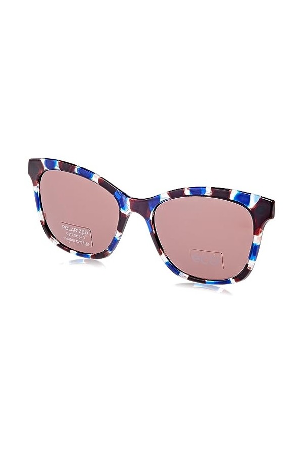 MODO & ECO Clques Lunettes de Soleil, Blue Tort, 52 Femme
