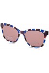 MODO & ECO Clques Lunettes de Soleil, Blue Tort, 52 Femme