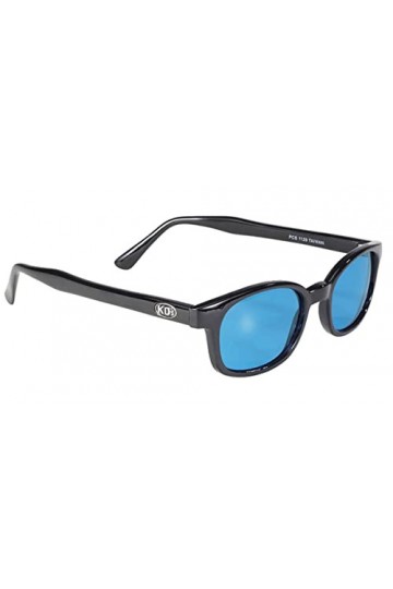 KDs X 1129 - Lunettes de soleil sportifs et motards - homme & femme - sadaptent sous casque moto vélo ski - Verres turquois