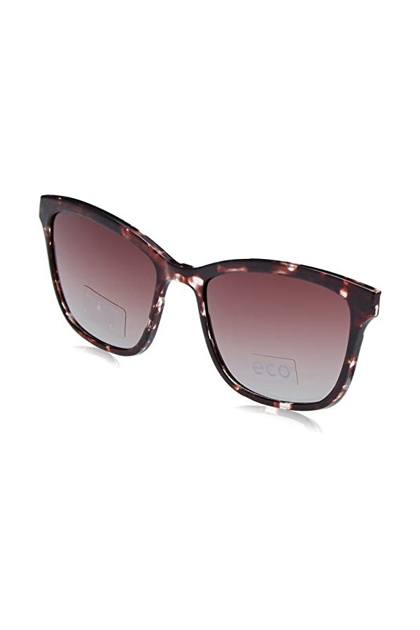MODO & ECO Lila Clip on Lunettes de Soleil, Light Blue/Rose Gold, 51 Femme