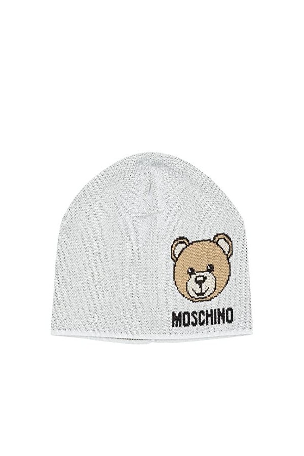 MOSCHINO Femme Teddy Bear Bonnet Grey