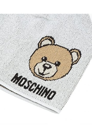 MOSCHINO Femme Teddy Bear Bonnet Grey