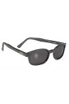 KDs X 11120 - Lunettes de soleil noir mat sportifs et motards - homme & femme - sadaptent sous casque moto vélo ski - Verre