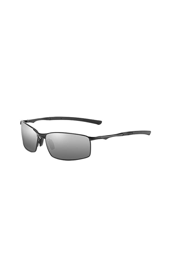 Lunettes De Soleil Polarisées Pour Homme Et Femme, Lunettes De Soleil De Conduite À Monture En Métal, Lunettes De Soleil Anti