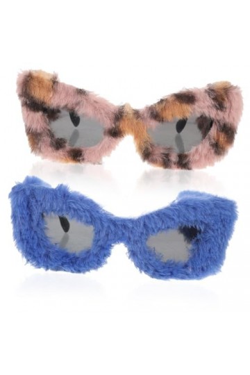 Abaodam 4 Pcs Lunettes En Peluche Femmes Lunettes Lunettes De Coeur Lunettes Blanches Femmes Lunettes En Peluche Lunettes Flo