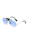 HCHES Lunettes de Soleil pour Hommes et Femmes Lunettes de Soleil Intelligentes Semi-sans Monture Lunettes de Soleil UV400,1,