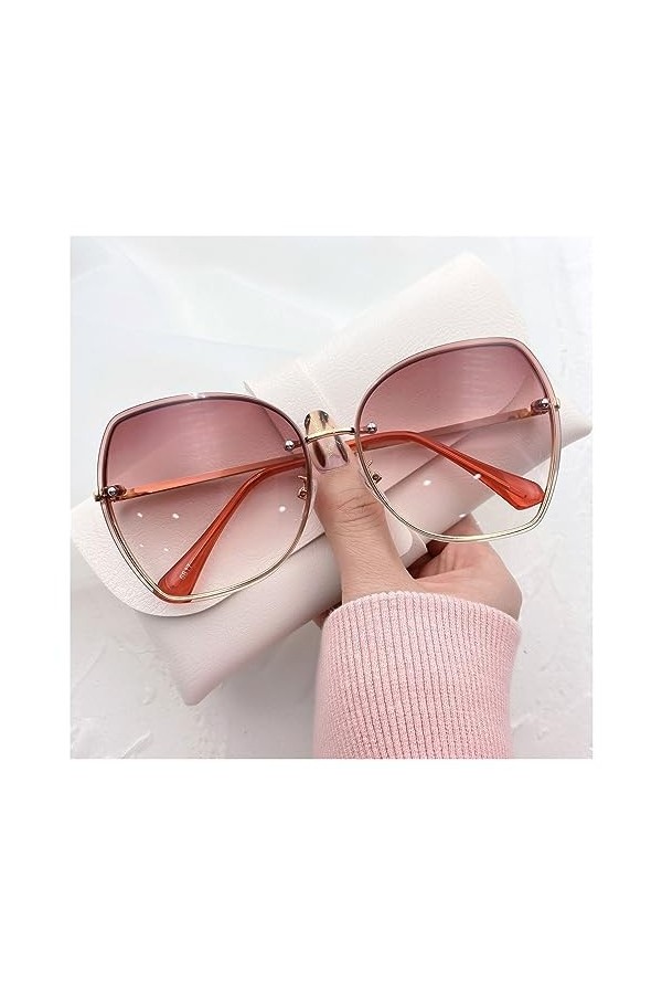 Cadeau De Lunettes De Soleil UV400 en Métal for Femme Color : E, Size : 1