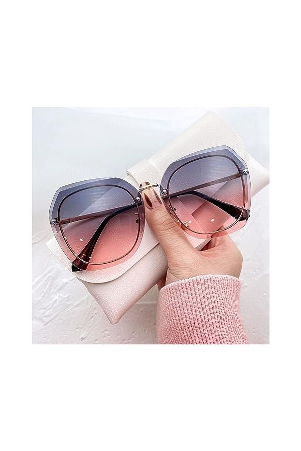 EkeNoz Cadeau De Lunettes De Soleil UV400 De Vacances en Plein Air À Cadre Carré for Femme Color : D, Size : 1 