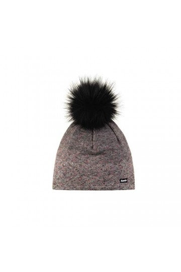 Eisbär Tiana Lux Crystal MÜ Bonnet pour Femme Effet Multicolore Noir