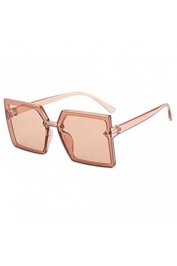 Lunettes de soleil carrées à grande monture for femmes, décoratives, for vacances en plein air, tendance, Shopping, sport, ca