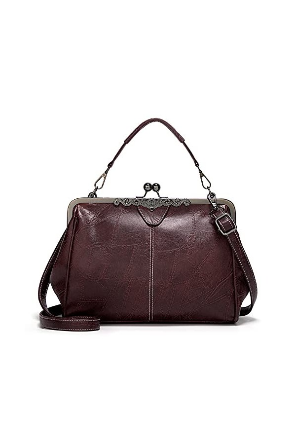 FANDARE Sacoche Femme Sac A Main Sacs Cabas Bandoulieres Cuir PU Tendance Petit Fille Portés Epaule Crossbody Bag Téléphone S