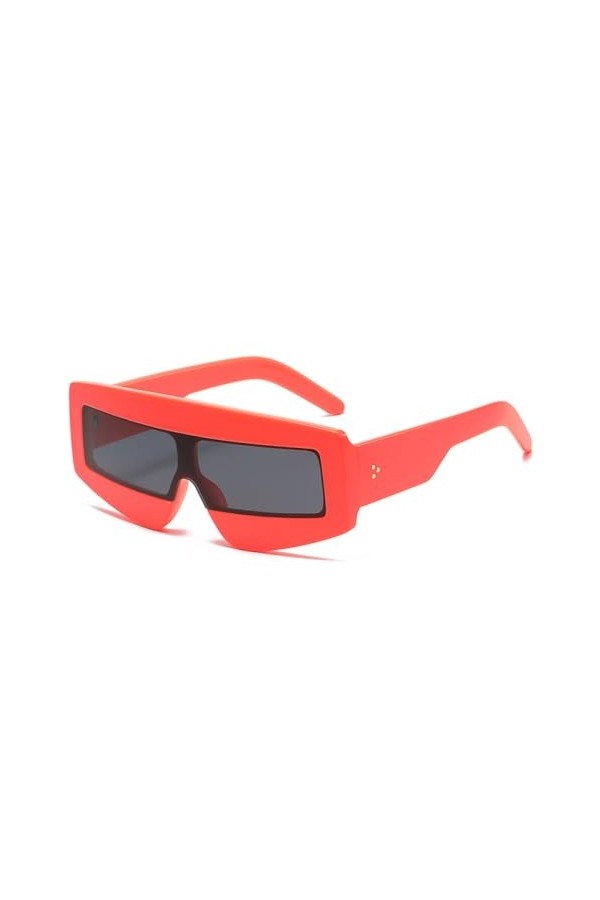 MUTYNE Lunettes de Soleil rectangulaires surdimensionnées Femmes Mode Lunettes de Soleil Gothiques Dames Lunettes de Conduite