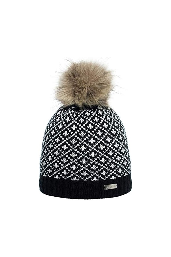 Eisglut Stefanie Bonnet Femme, Noir, M 57-58cm