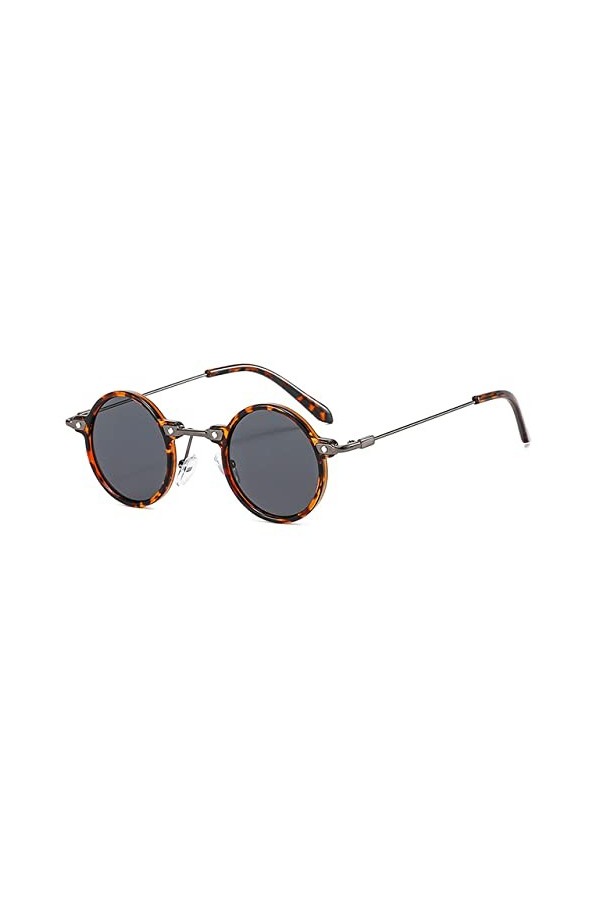 Petites Lunettes de Soleil Rondes Hommes Femmes Rétro Steam Punk Lunettes Gradient Lentille Claire Lunettes Vintage Conduite 