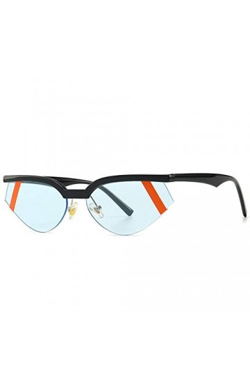 ZYIZEE Lunettes de Soleil Belles Lunettes de Soleil Femmes Oeil de Chat Semi-Monture Lunettes de Soleil pour Dames Style UV40