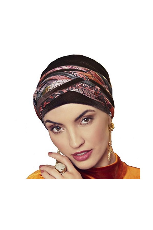Christine Headwear Turban + Bandeau ScarlettHeadwear Bonnet Chimio Taille Unique - Multicolore 