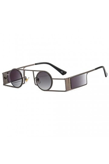 Lunettes de soleil à la mode Punk Hommes Lunettes de soleil rondes Vintage Femmes Rétro Lunettes de soleil rondes Femme Uniqu