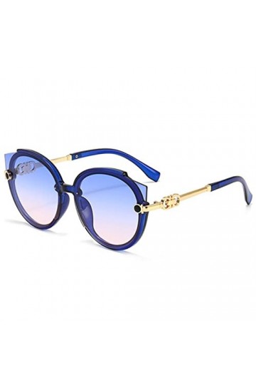 SUYGGCK Lunettes de Soleil Polarisées Lunettes De Soleil Rondes De Lunettes De Soleil pour Femmes Lunettes Rétro pour Hommes 