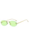 HPIRME Lunettes de soleil œil de chat femme shopping en plein air nuances lunettes de conduite sans monture lunettes rétro le