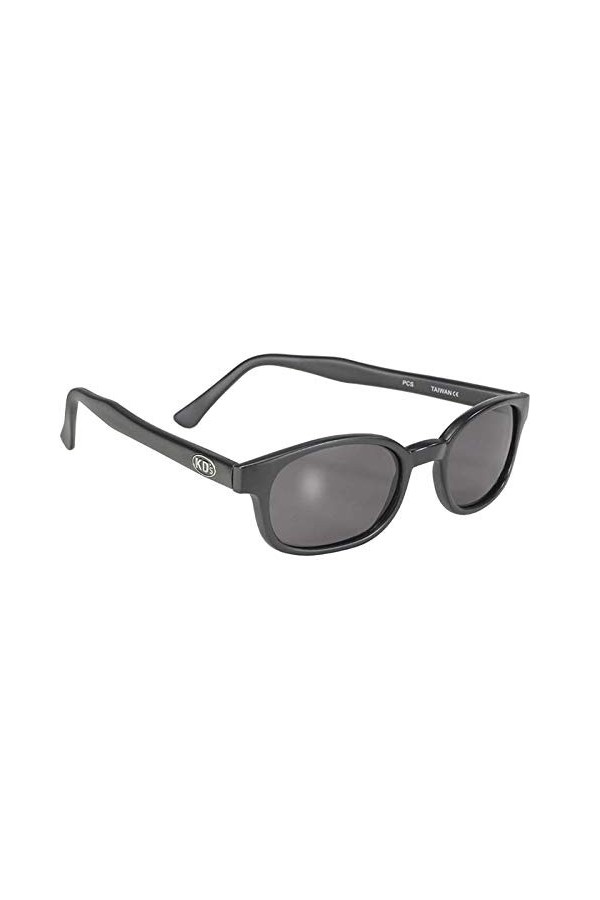 KDs - Lunettes de soleil noir mat sportifs et motards - X 10010 - homme & femme - sadaptent sous un casque de moto vélo ski