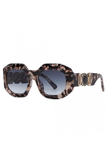 HCHES Lunettes de soleil carrées rétro Vintage couleur bonbon nuances lunettes hommes femmes dégradé UV400 lunettes de soleil