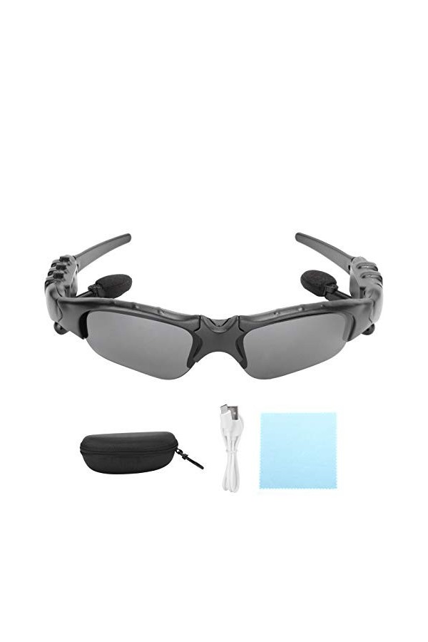 Socobeta Lunettes de Soleil dextérieur Smart Glasses avec Casque Bluetooth
