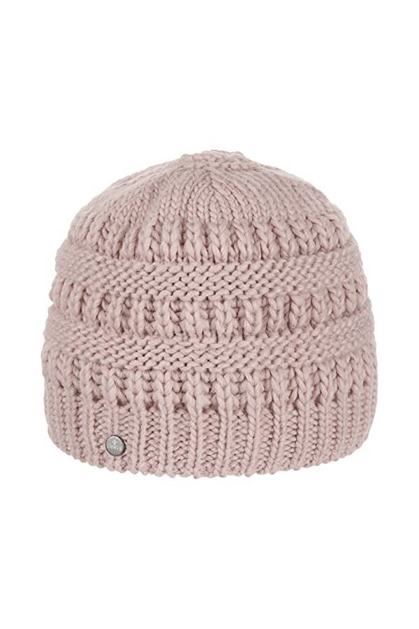 Lierys Bonnet en Tricot pour Queue de Cheval Femme - Made in Germany lhiver Beanie avec Doublure, Doublure Automne-Hiver - T