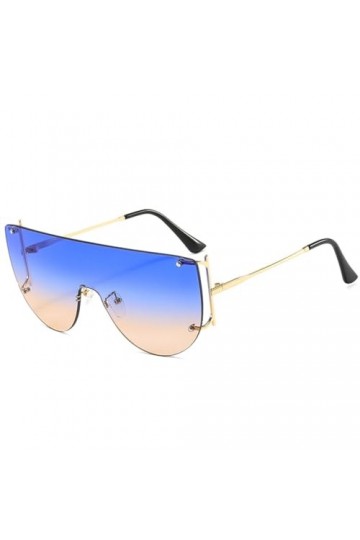 HCHES Lunettes de Soleil Lunettes de Soleil Hommes Femmes Alliage Noir Monture en Métal Dégradés Lunettes de Soleil UV400,6, 