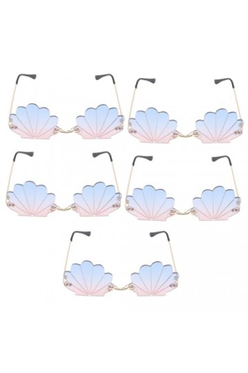 ABOOFAN 5 Pièces Lunettes Sans Monture Lunettes De Soleil DÉté Lunettes De Soleil Métalliques Pour Femmes Cadeaux Pour Dames