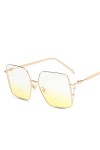 EkeNoz Lunettes de soleil rétro en métal for femmes, Photo de fête, vacances en plein air, tendance, décontractées, UV400, ca