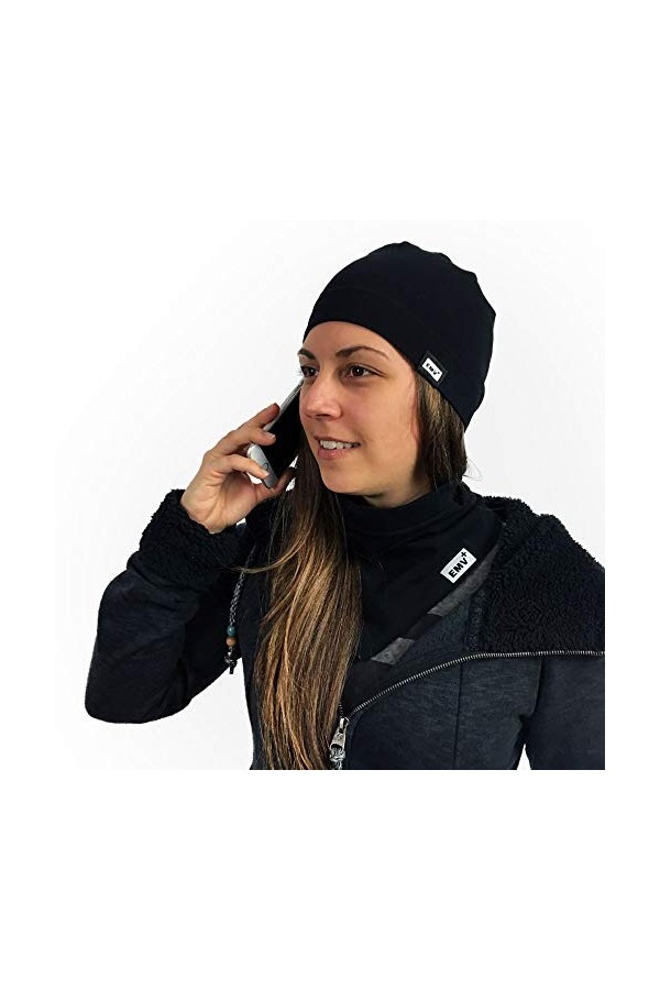 EMV+ Nerd Clear Bonnet anti-radiation Noir Taille XL 57-63 cm