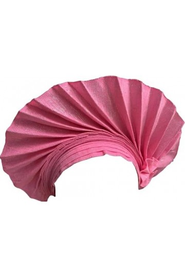 Couvre-chef africain Auto-Gele pour femme - Turban - Pour mariage et occasions spéciales., rose, taille unique